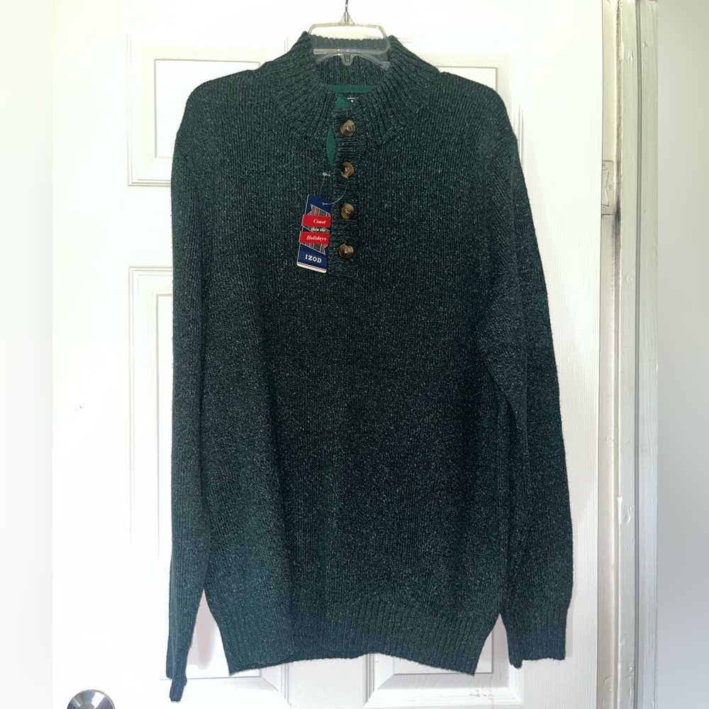Men’s Izod quarter button up sweater